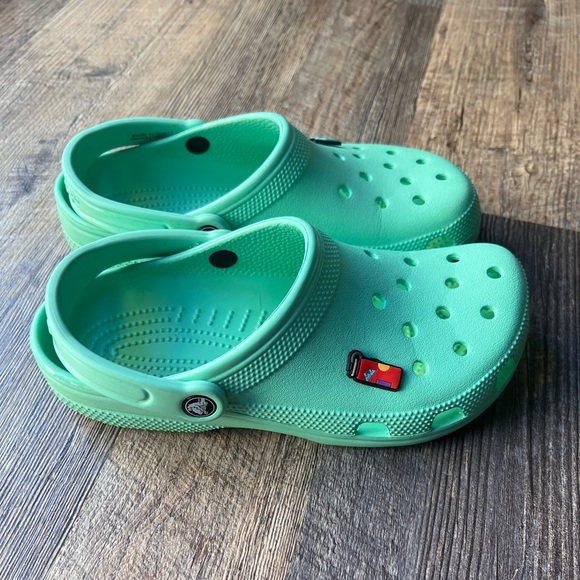 Mint Crocs - Size W 9 - Picture 2 of 6